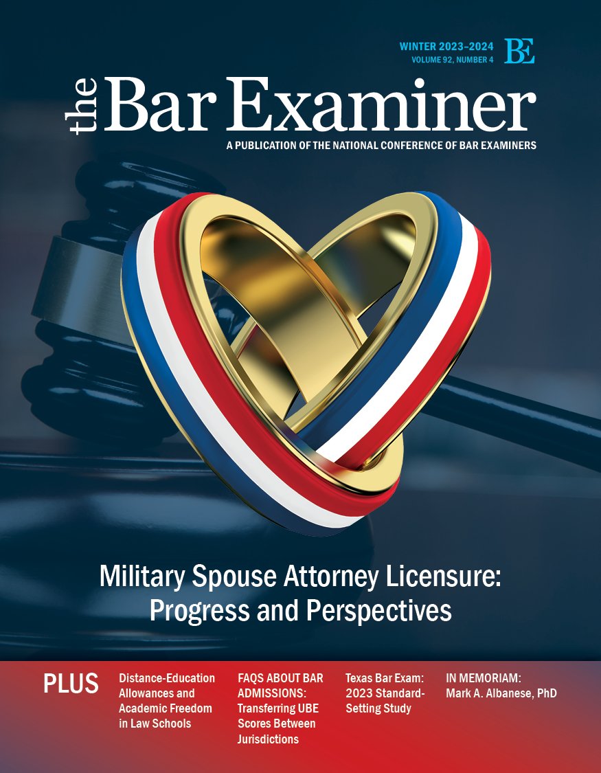 Small image of the Bar Examiner Winter issue cover
